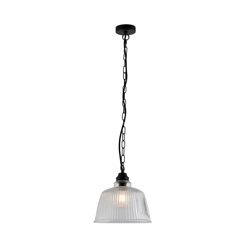 Suspension en verre cristallin de style moderne